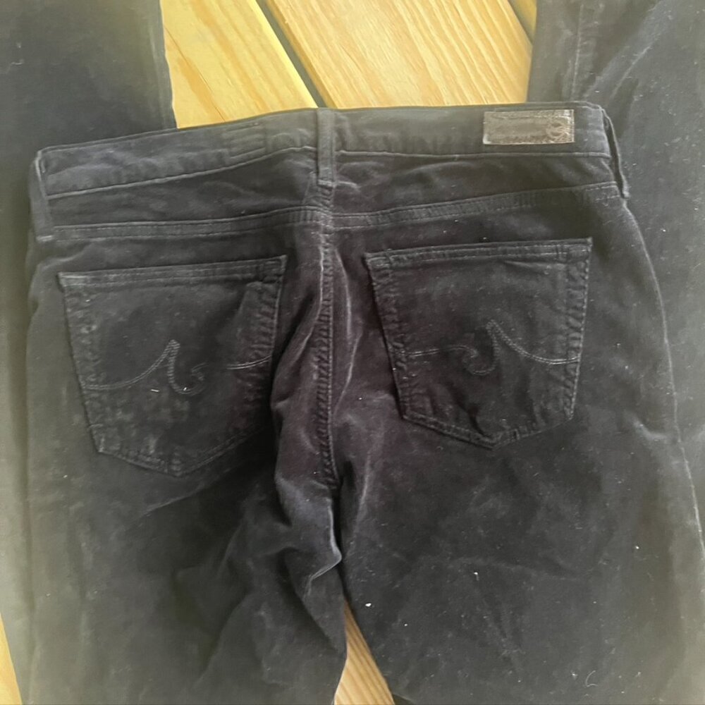 AG Adriano Goldschmied The Ballad Slim Boot Cut Black Corduroy Pants 28R - Picture 9 of 9